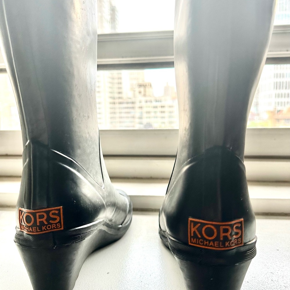 Michael Kors Black Wedge Boots